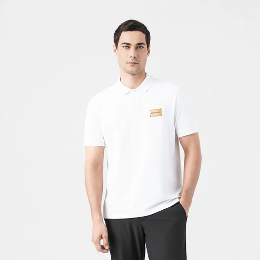 CAMISETA POLO MONASTERY BRUNELLO WHITE