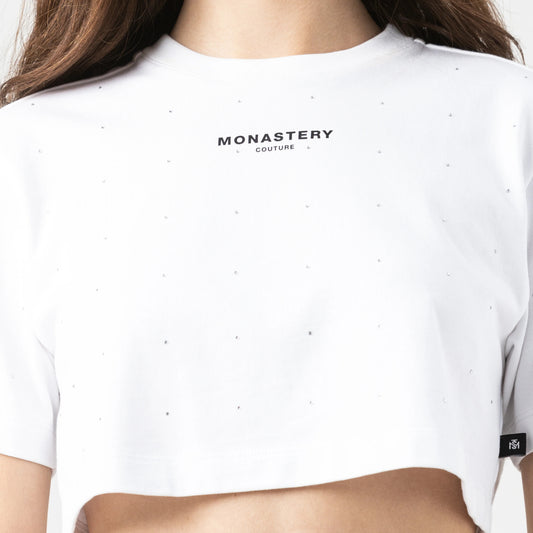 CROP TOP MONASTERY SORA WHITE