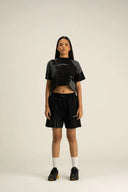CROP TOP AP CROWN CURRENTS BLACK