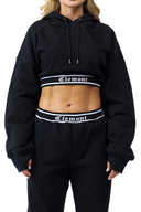 BUZO CROP CLEMONT WOMEN SINCRONIA NEGRO