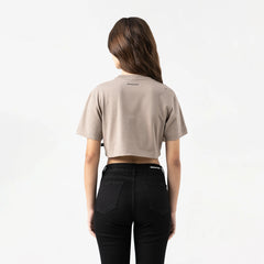 CROP TOP MONASTERY LEIRE TAUPE GRAY