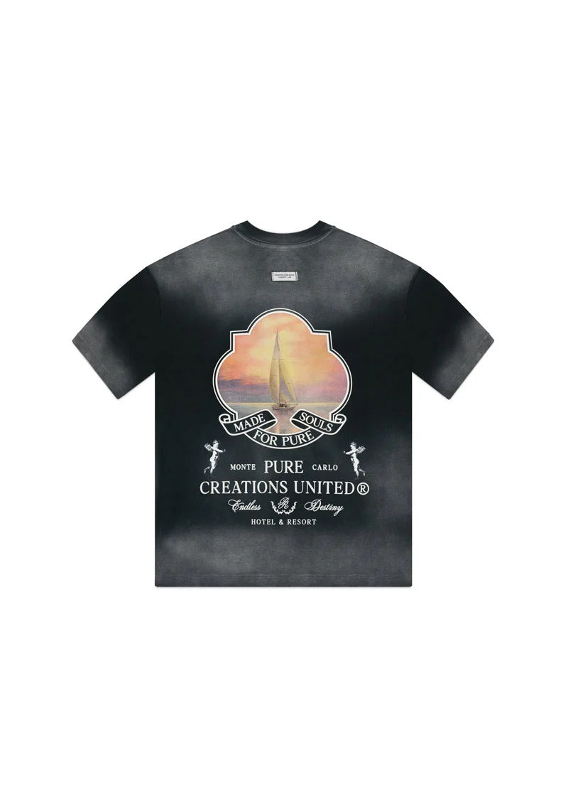 CAMISETA PURE PUR19779 NEGRO