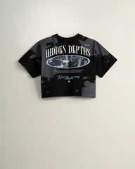 CROP TOP AP CROWN CURRENTS BLACK