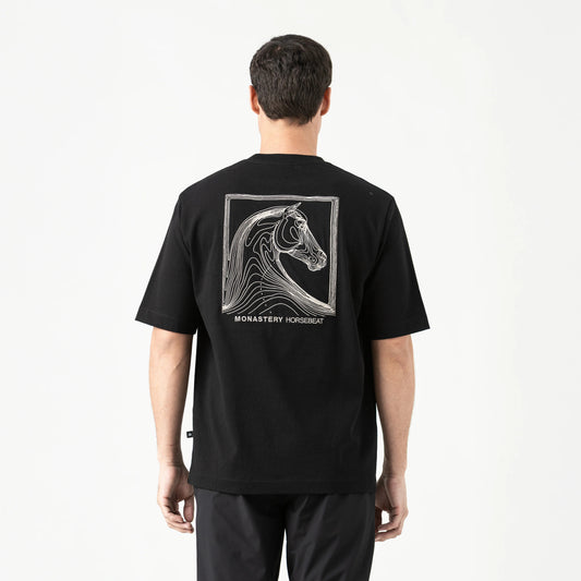CAMISETA MONASTERY 7C OVERSIZED BLACK