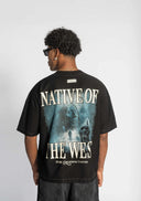 CAMISETA PURE PUR21534 OVERSIZED NEGRO