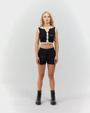 CROP TOP CLEMONT ELEGANZA BLACK