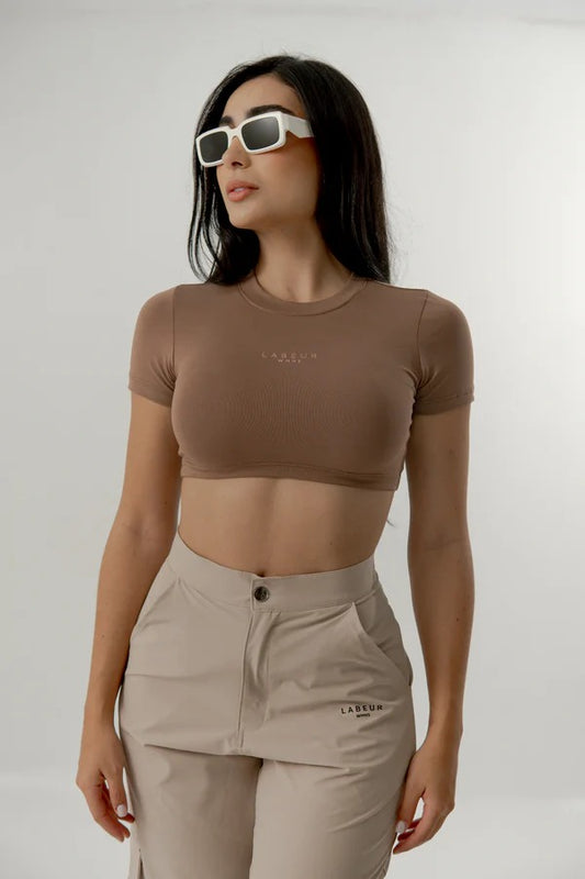 CROP TOP LABEUR WMNS 30 MOCCA