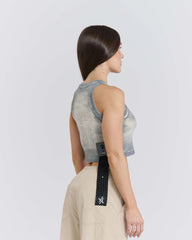 CROP TOP Y/OUT HUB GRIS CLARO