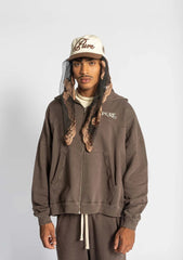 BUZO PURE PUR21536 BOXY FIT CAFÉ