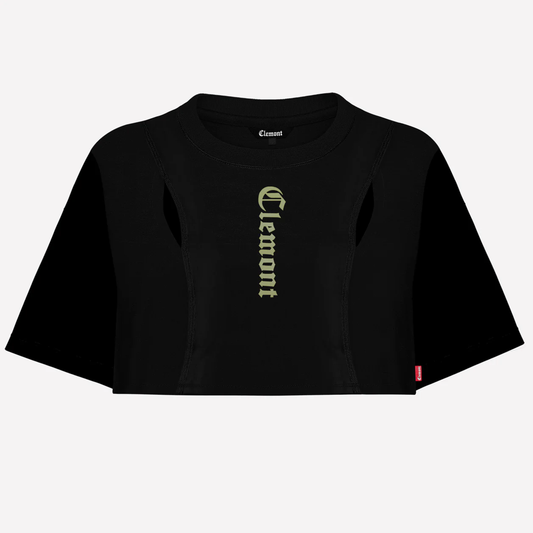 CROP TOP OVERSIZED CLEMONT WOMEN CREPUSCOLO NEGRO