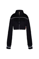 BUZO CROP CLEMONT WOMEN BREZZA BLACK/CREMA