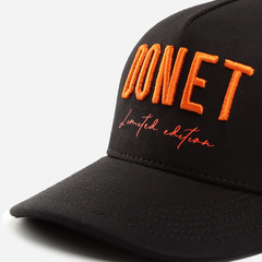 GORRA DONET IMPREMTA  NEGRA NARANJA