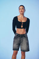 CROP TOP CLEMONT PIANTA BLACK