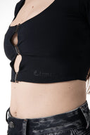 CROP TOP CLEMONT PIANTA BLACK